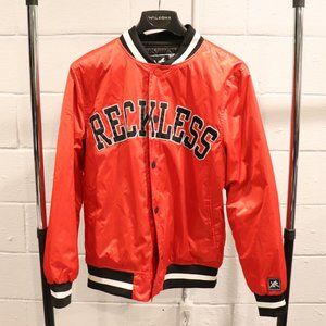 Rare Young & Reckless Quilted Bomber Flight Jacket